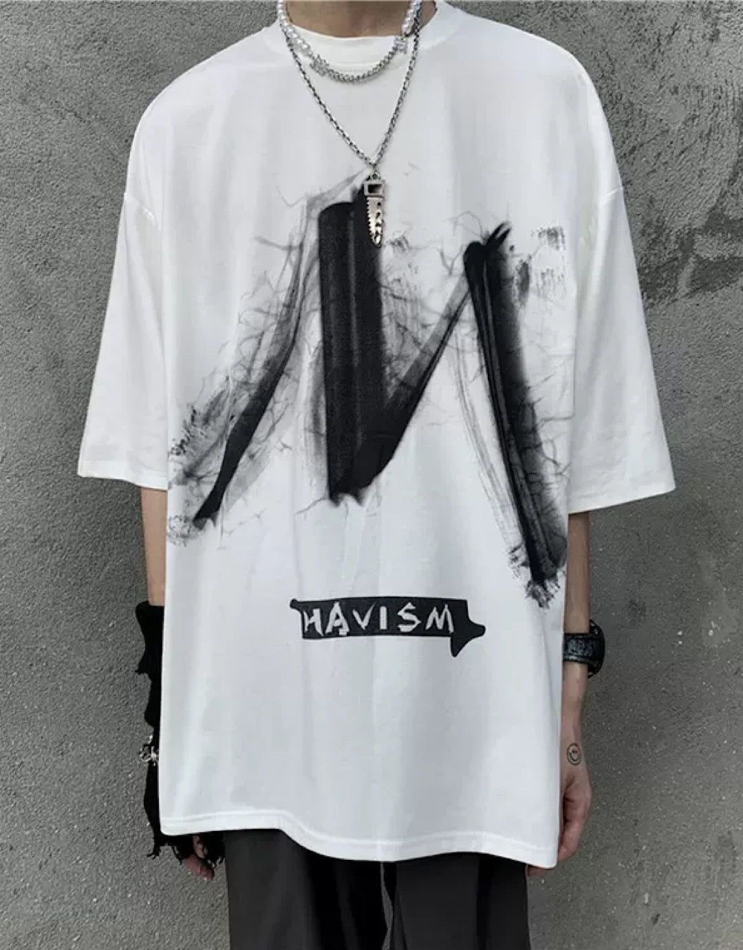 darkness Initial T-shirt  US1198