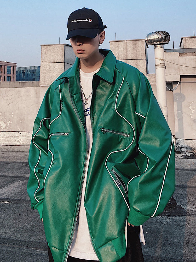 【UUCSCC】Over Blouson Yanglaser Jacket  US0015