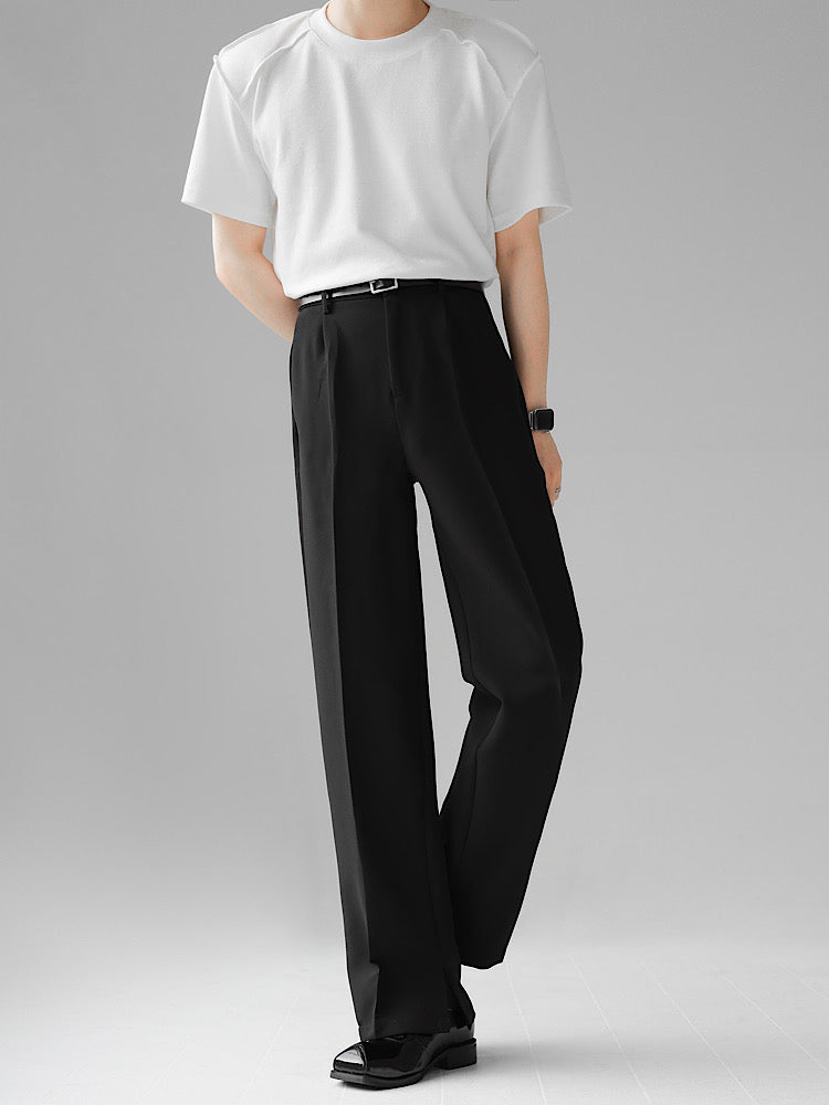 long-tailed straight line pants  US1132