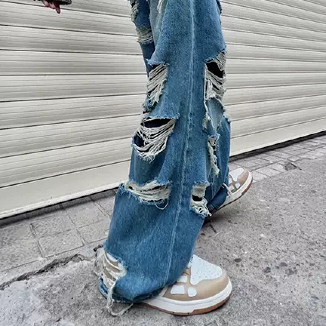 high damage denim  US1316