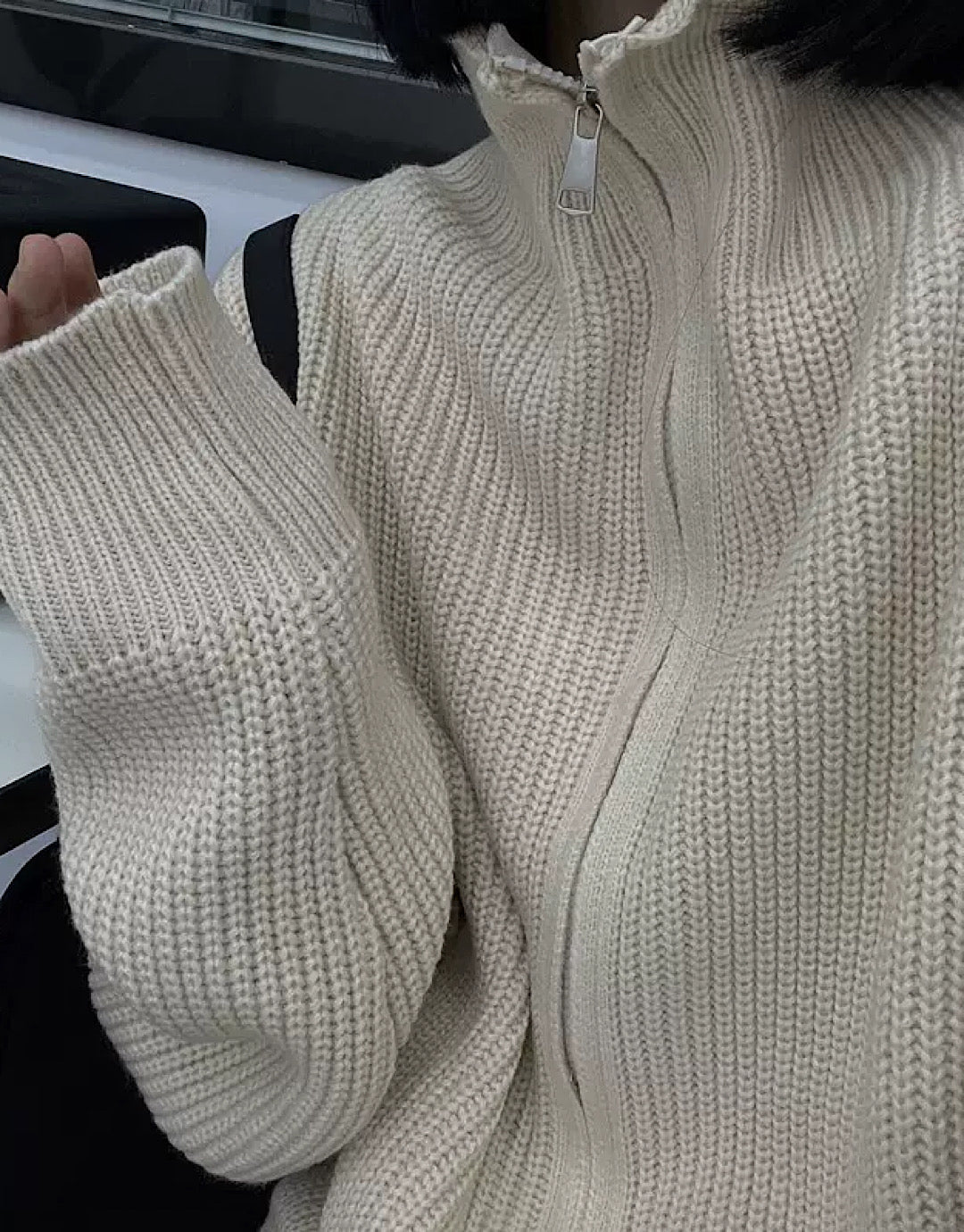 neck regular sweater  US1433
