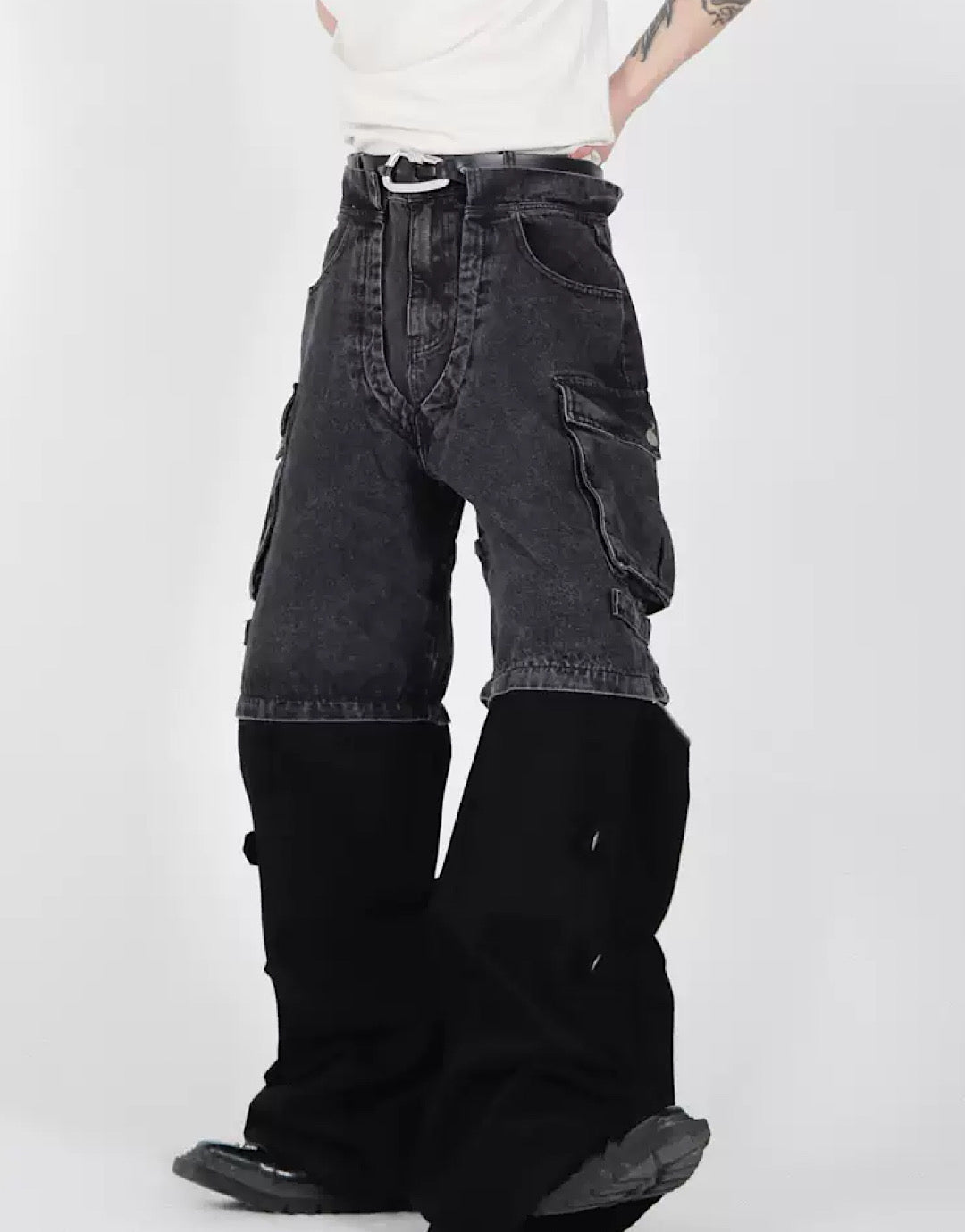 doublecolor cargo pants  US1832