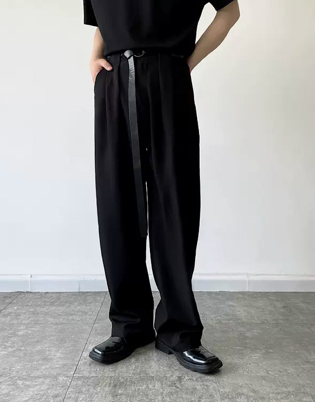 rope silhouette pants  US1964