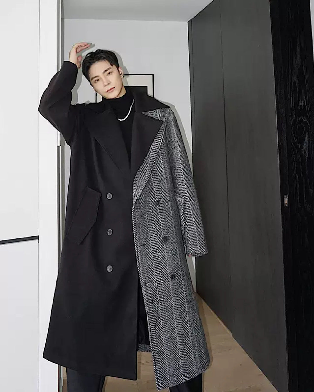 thickened woolen coat  US1021