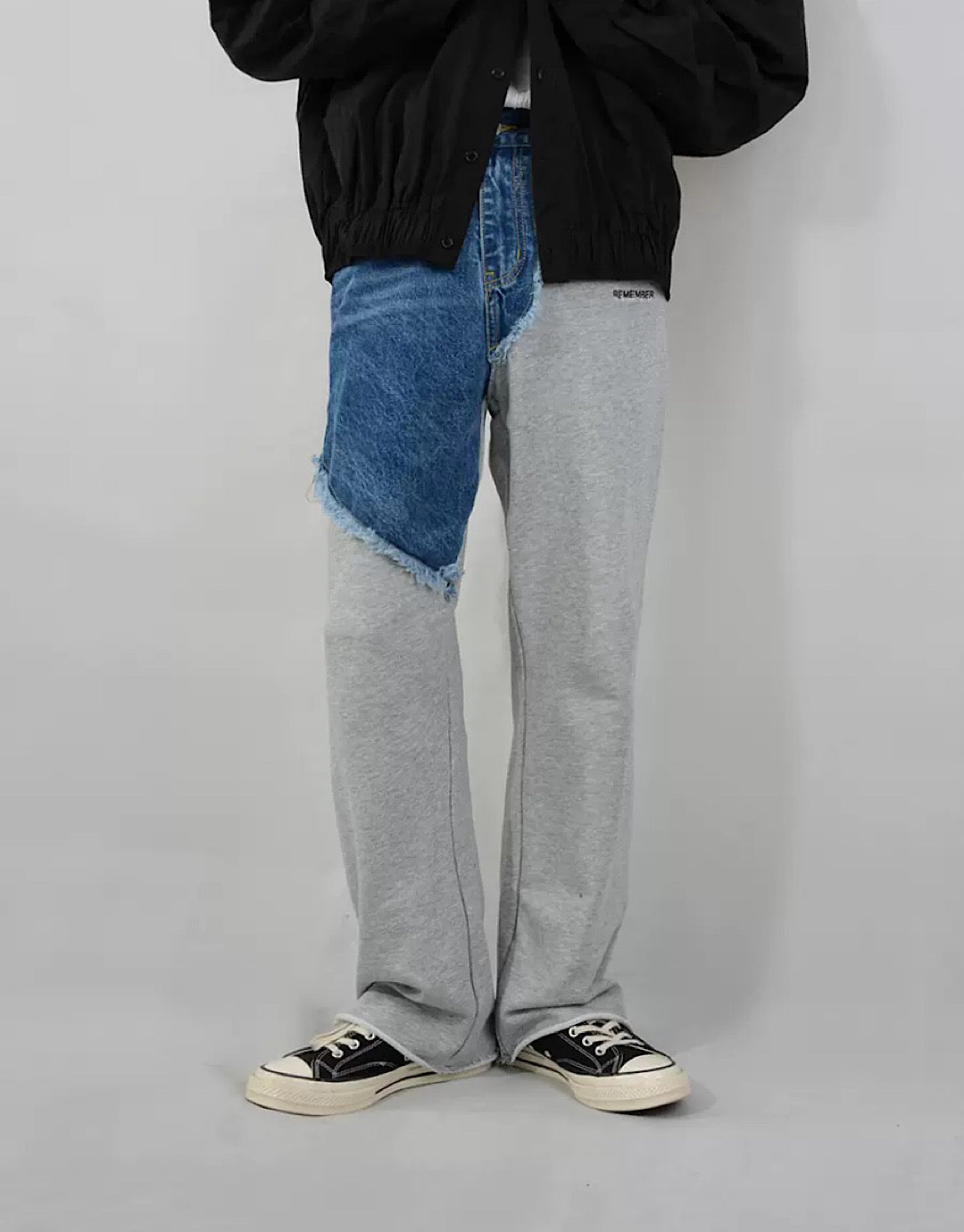 denim attachment pants  US1996