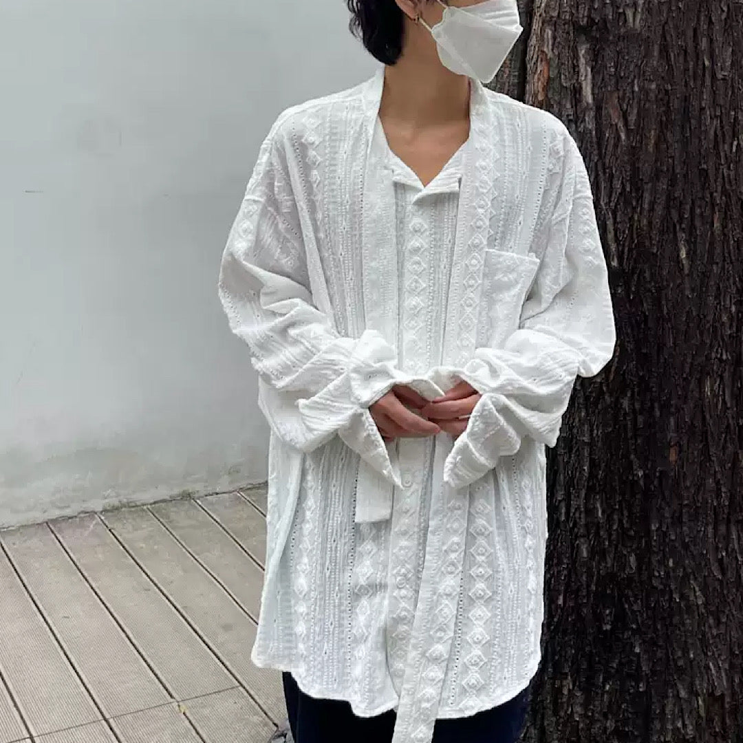 loose silhouette shirt  US1763