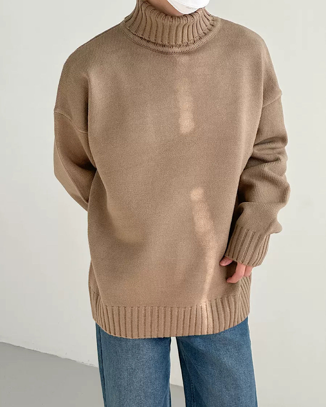 simple high neck sweater  US1730