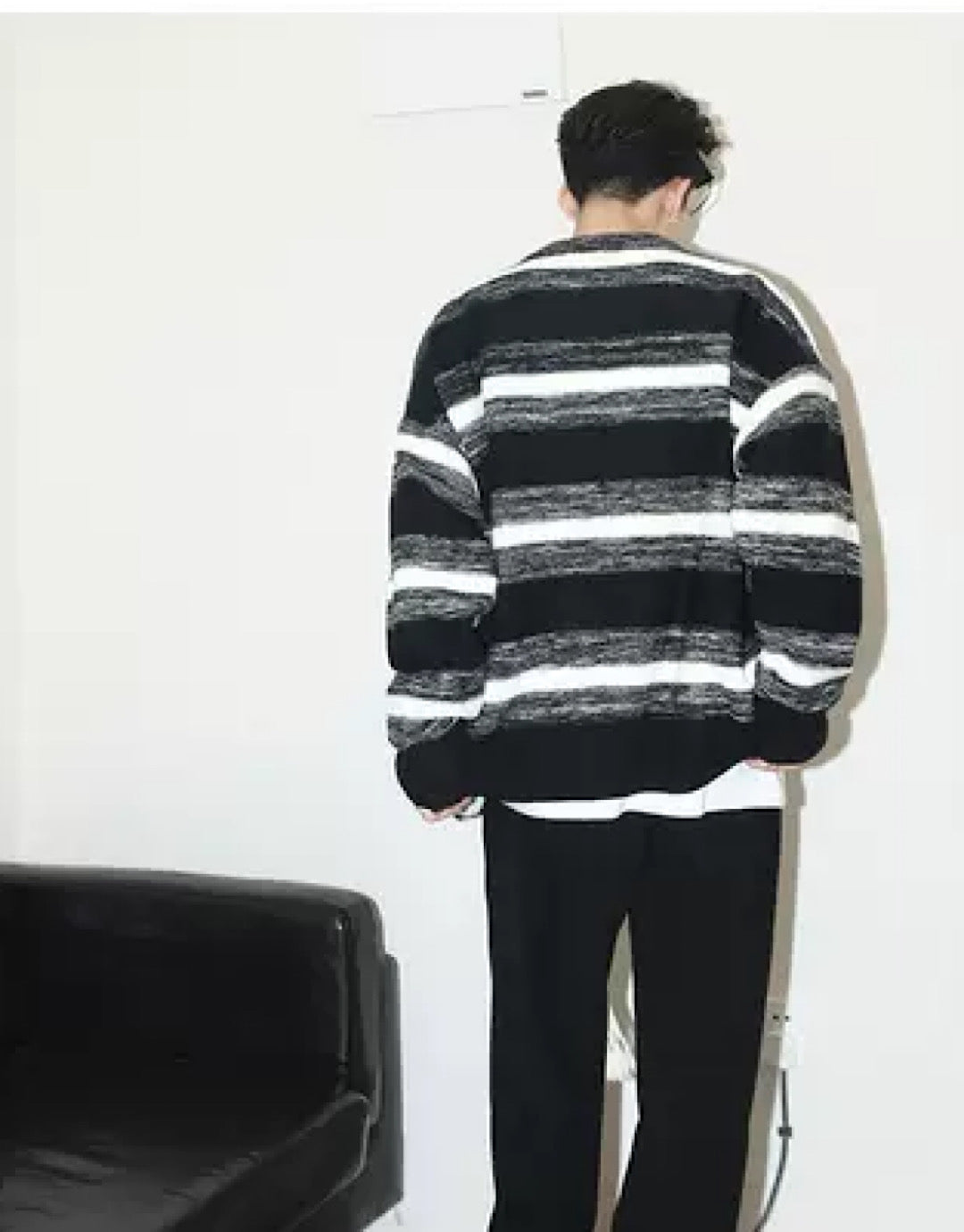 dark roadborder sweater  US1748