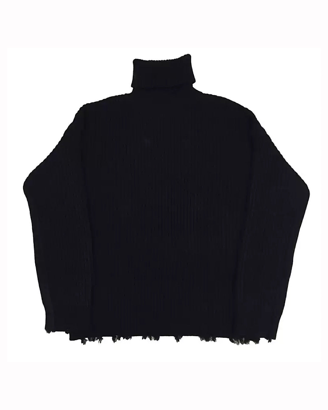 high-neck damage knit  US1320