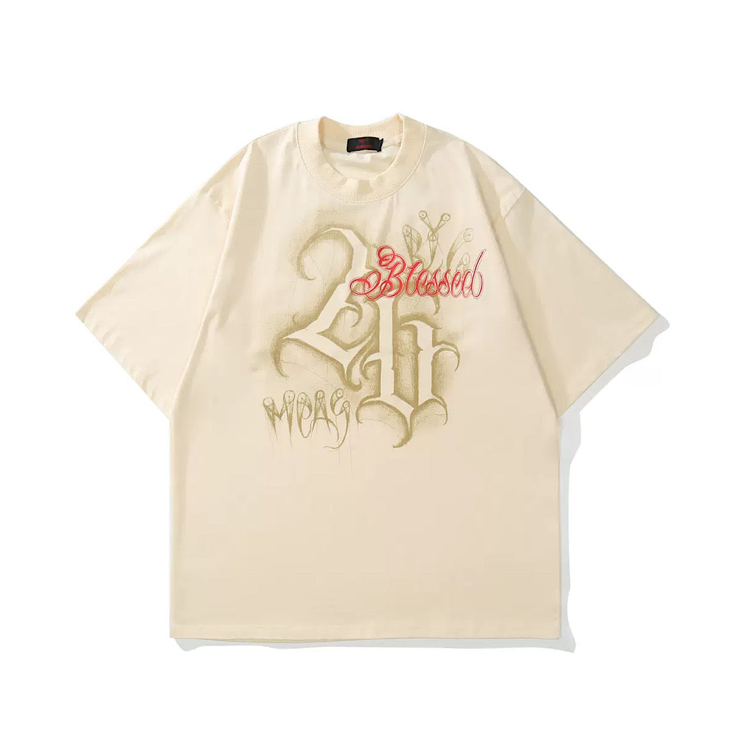 initials short T-shirt  US1636