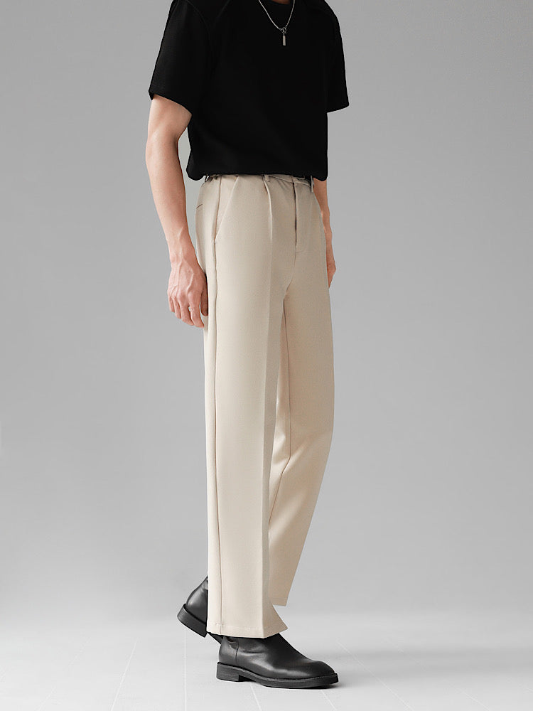 long-tailed straight line pants  US1132