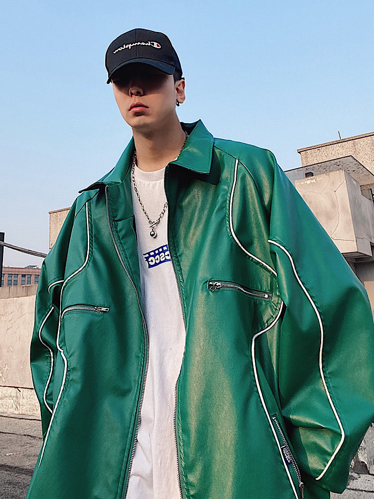 【UUCSCC】Over Blouson Yanglaser Jacket  US0015