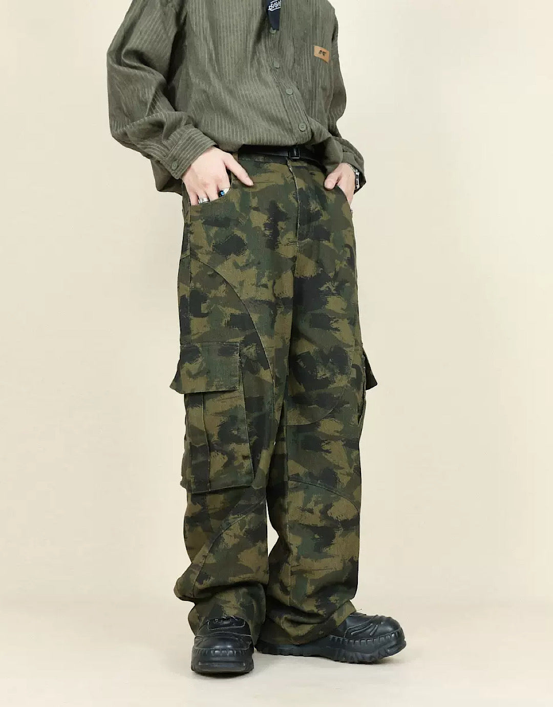 camouflagepattern cargo pants  US1746