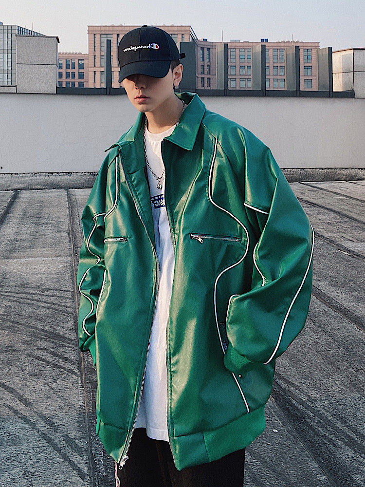 【UUCSCC】Over Blouson Yanglaser Jacket  US0015