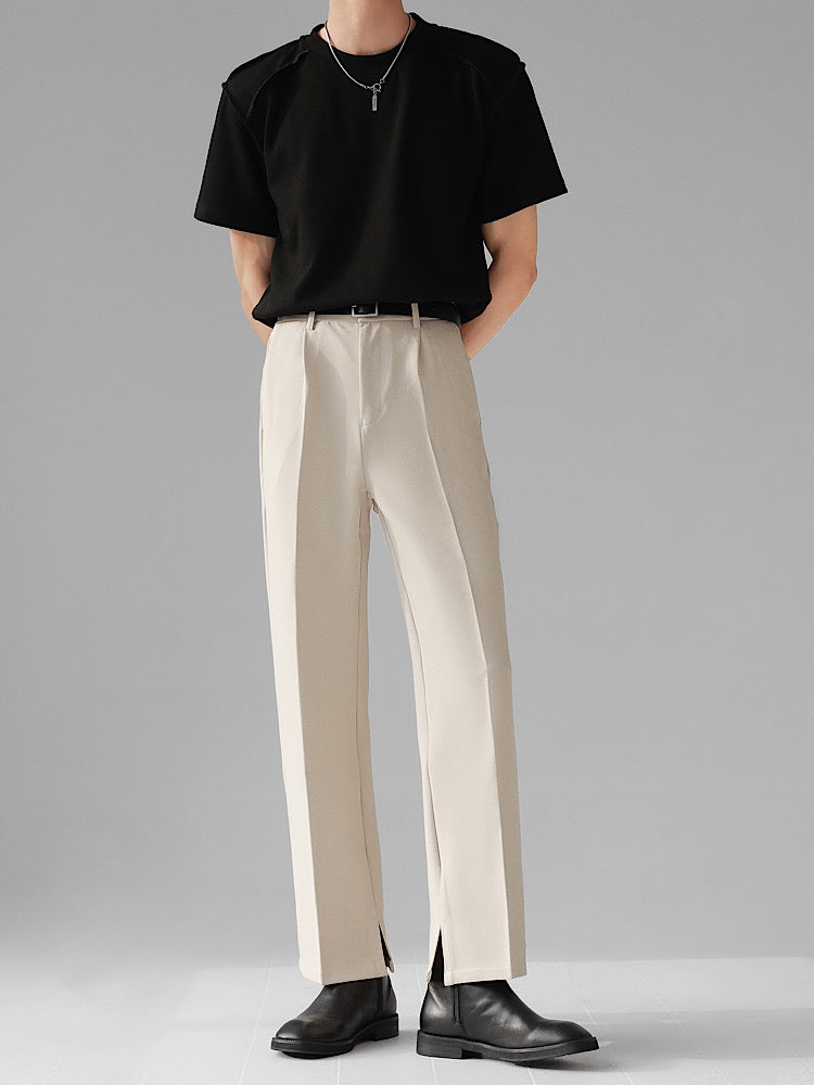 long-tailed straight line pants  US1132