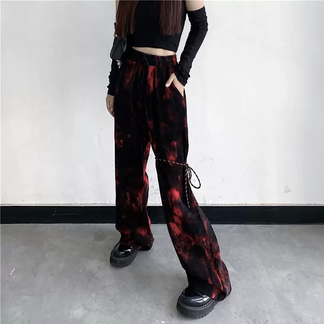 red ink paint pants  US1488