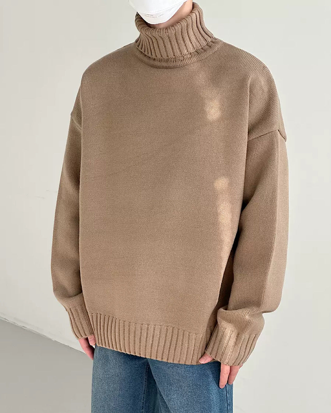 simple high neck sweater  US1730