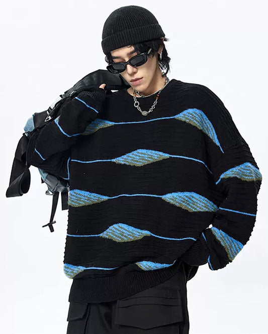 wave around sweater  US1718