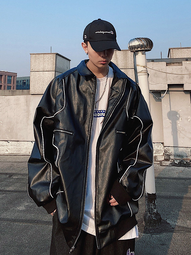 【UUCSCC】Over Blouson Yanglaser Jacket  US0015