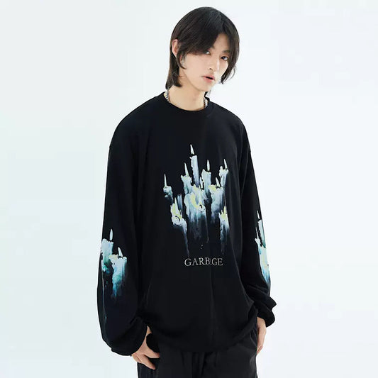 candle quartz long T-shirt  US1927