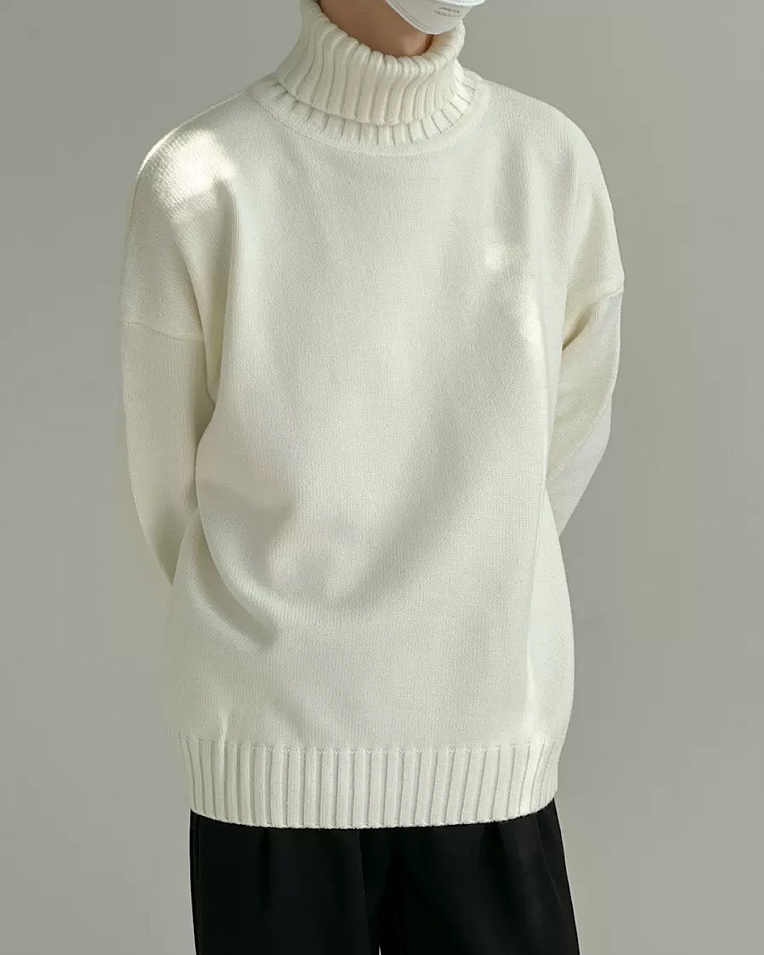 simple high neck sweater  US1730