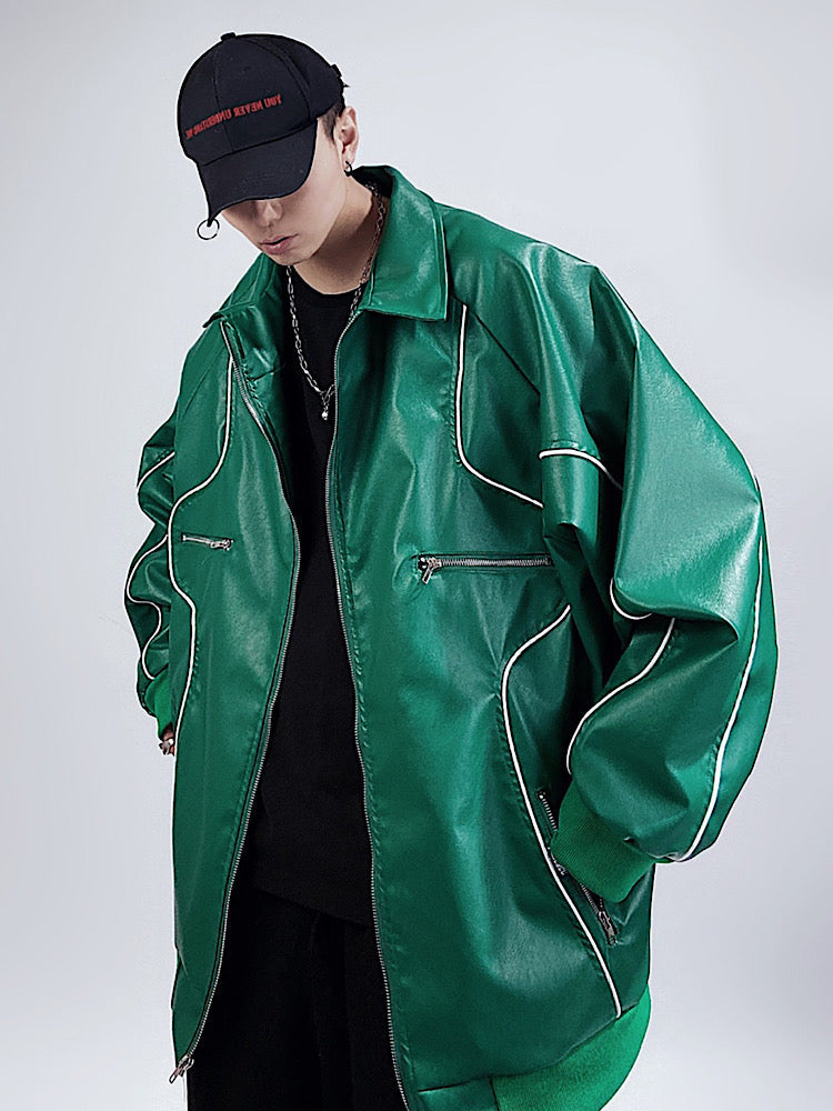 【UUCSCC】Over Blouson Yanglaser Jacket  US0015