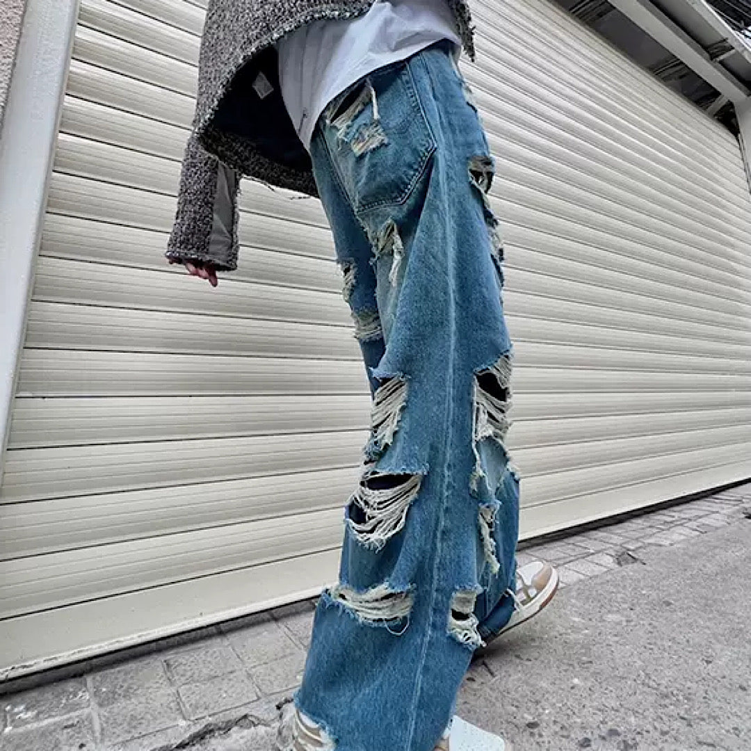 high damage denim  US1316