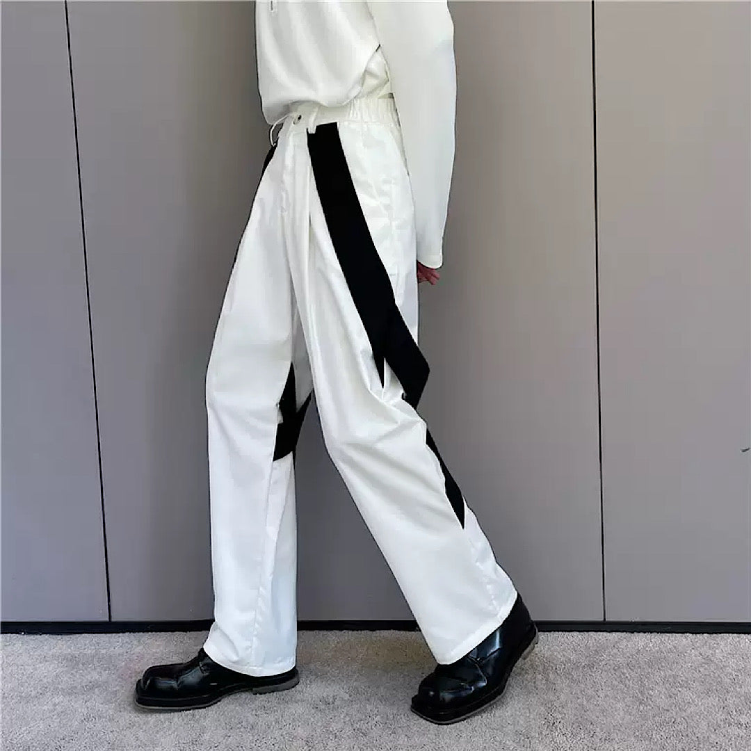 monochrome line pants  US1411