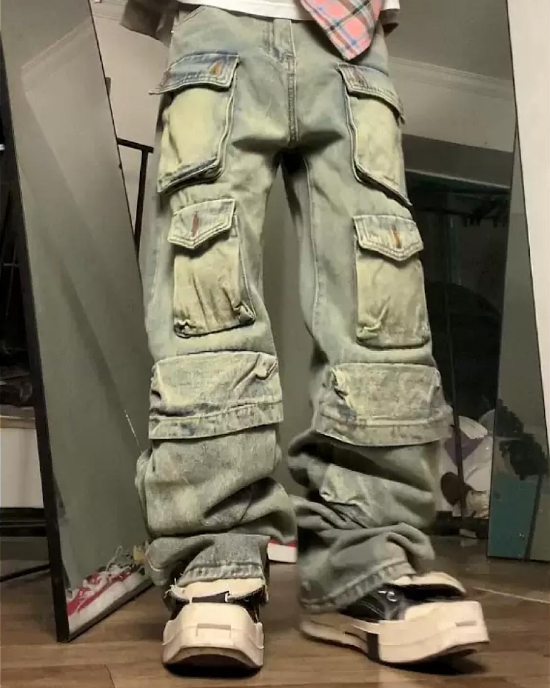 backpack cargo pants  US1908