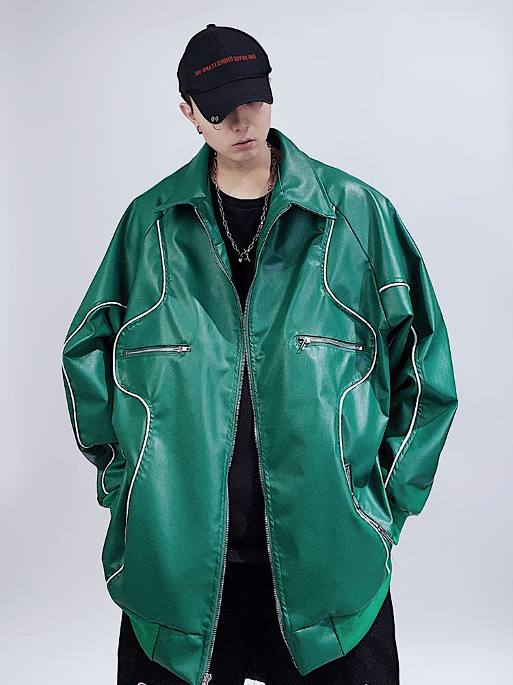 【UUCSCC】Over Blouson Yanglaser Jacket  US0015