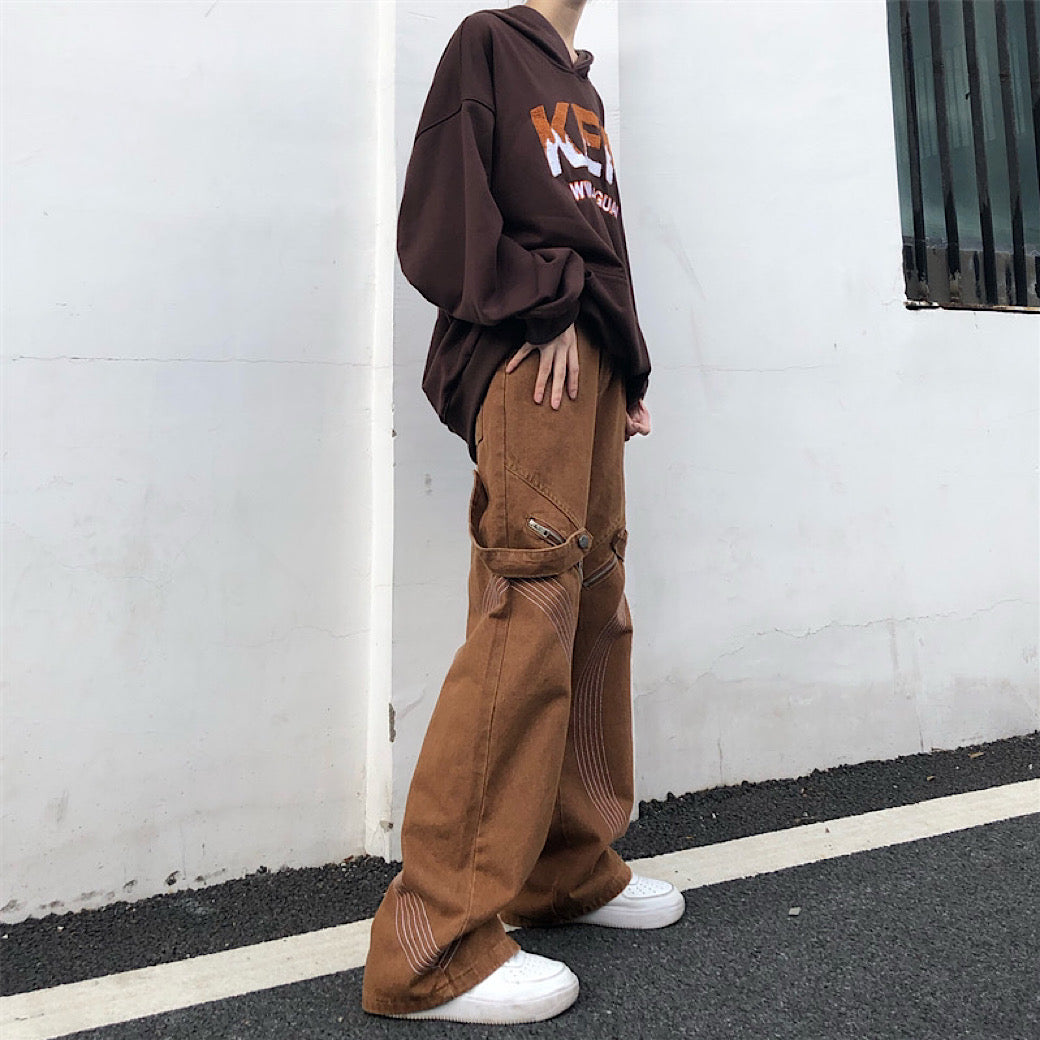 line flare pants  US1380