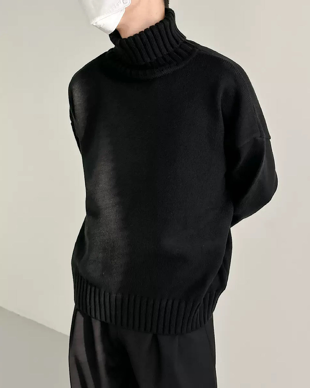 simple high neck sweater  US1730