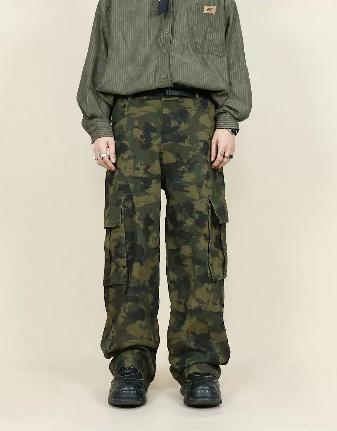 camouflagepattern cargo pants  US1746