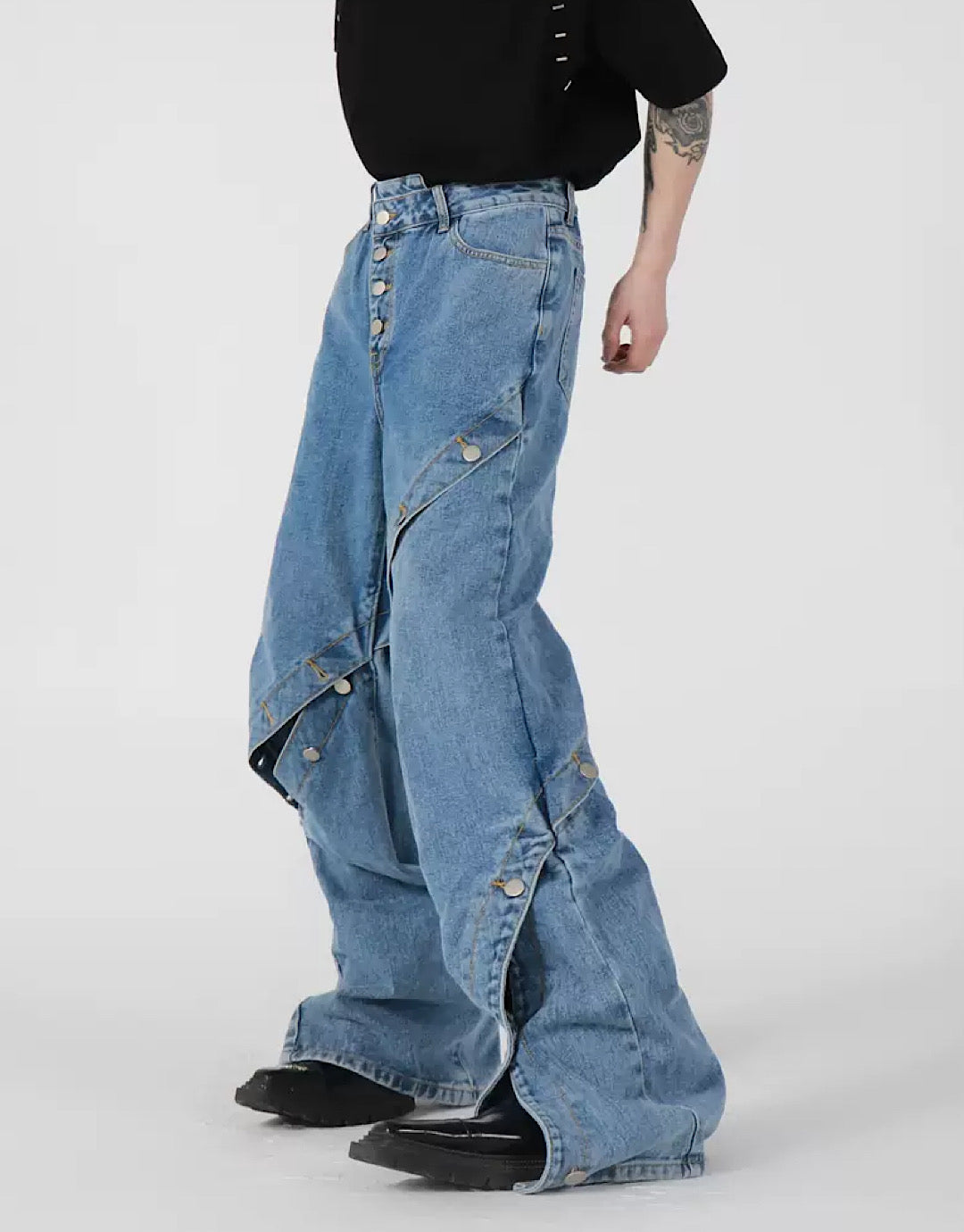 handmade denim pants  US1837