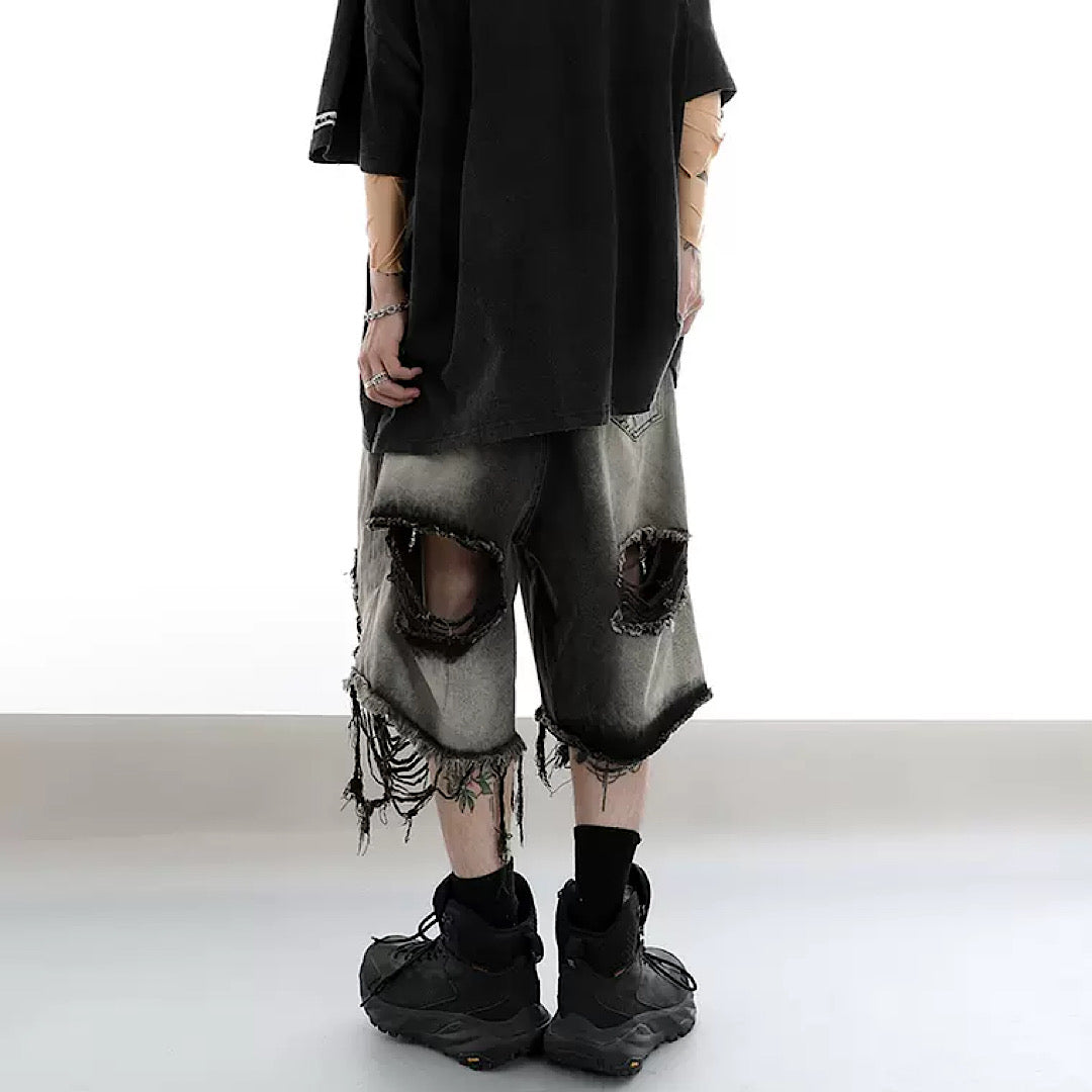 high damage half pants  US1321