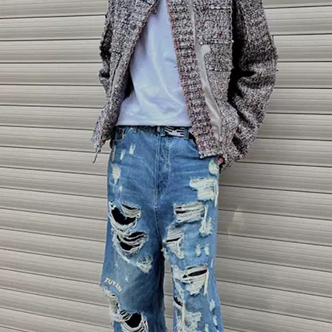 high damage denim  US1316