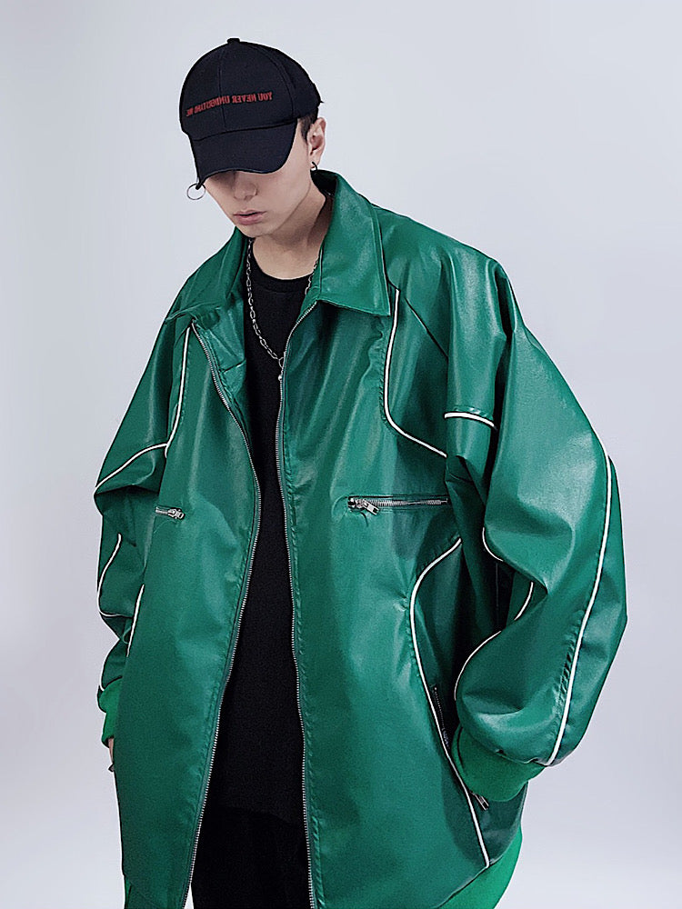 【UUCSCC】Over Blouson Yanglaser Jacket  US0015