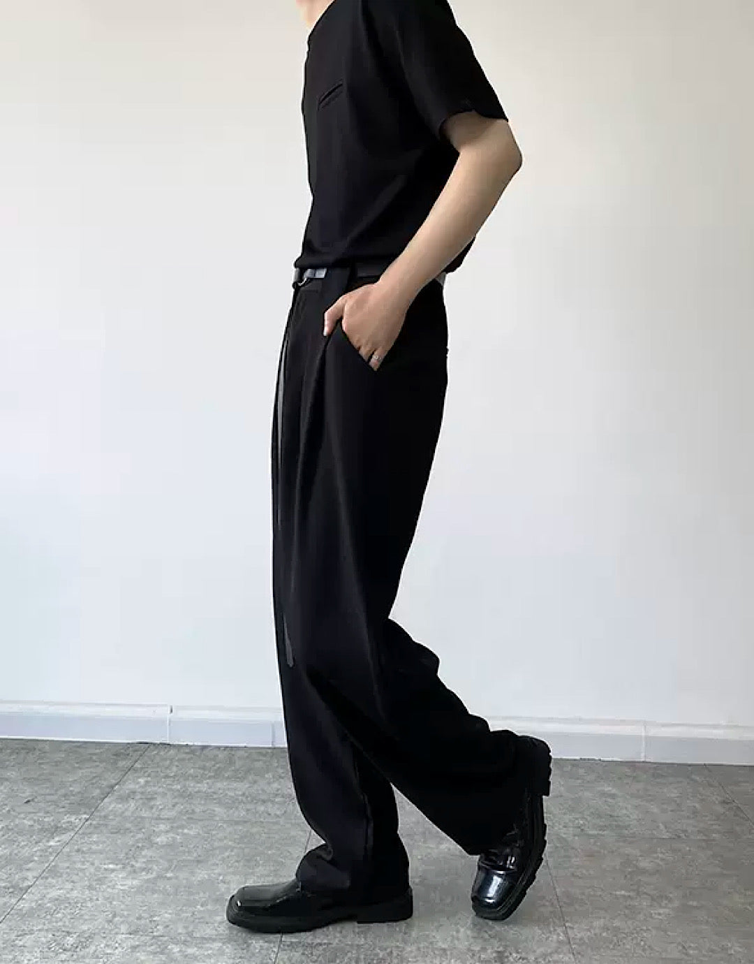 rope silhouette pants  US1964