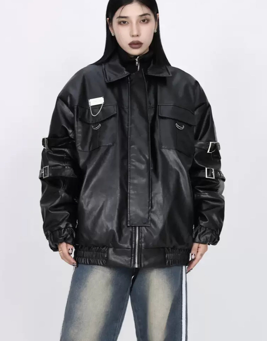 grudge leather jacket  US1975