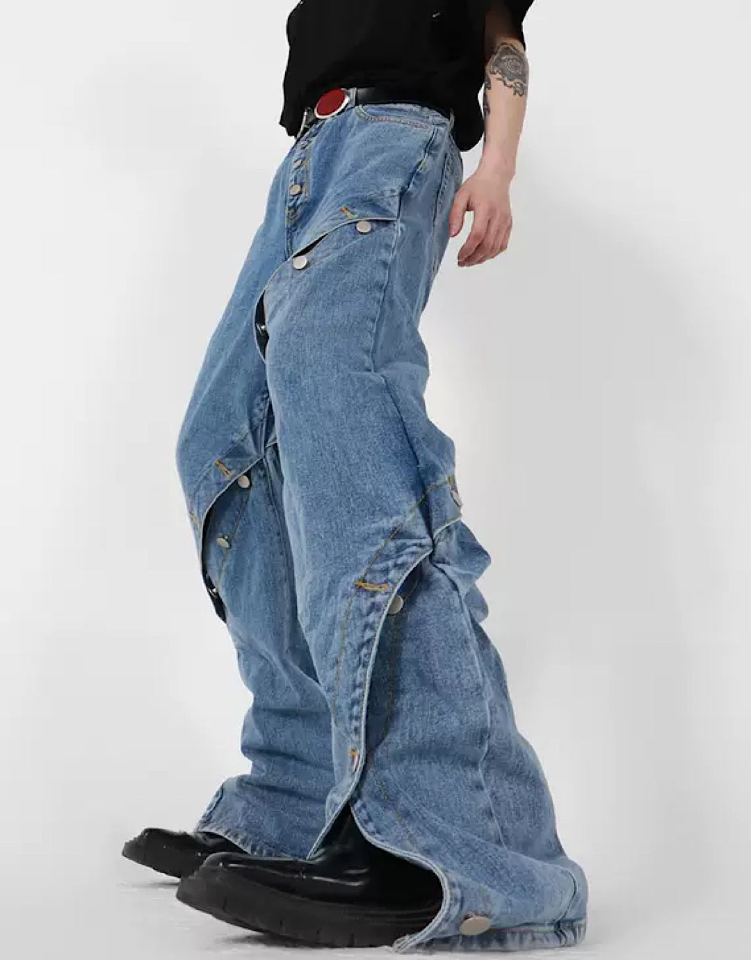 handmade denim pants  US1837