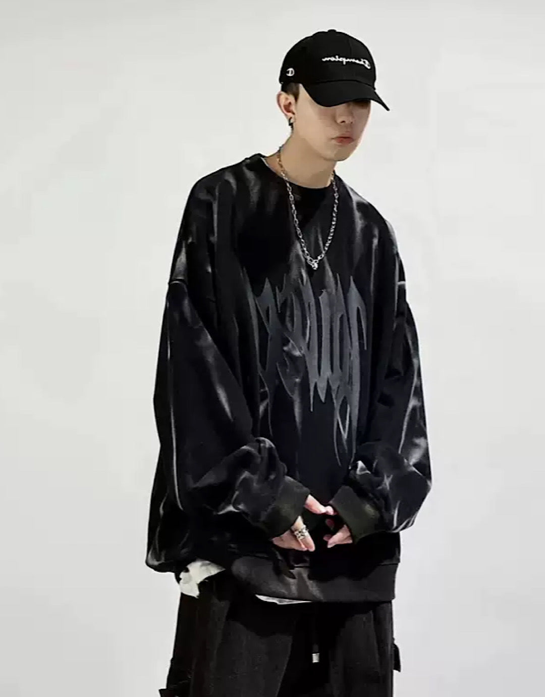 【UUCSCC】Velvet Galdorant Bleached Sweatshirt  US0019