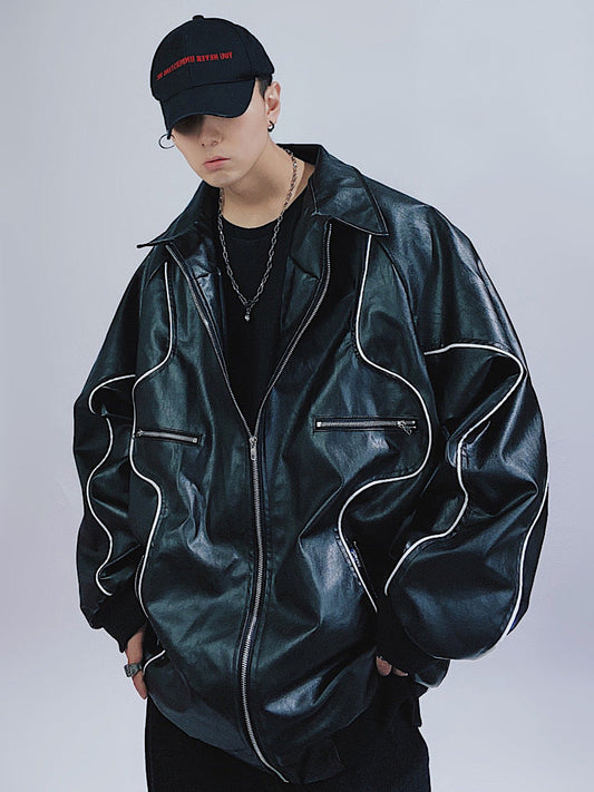 【UUCSCC】Over Blouson Yanglaser Jacket  US0015