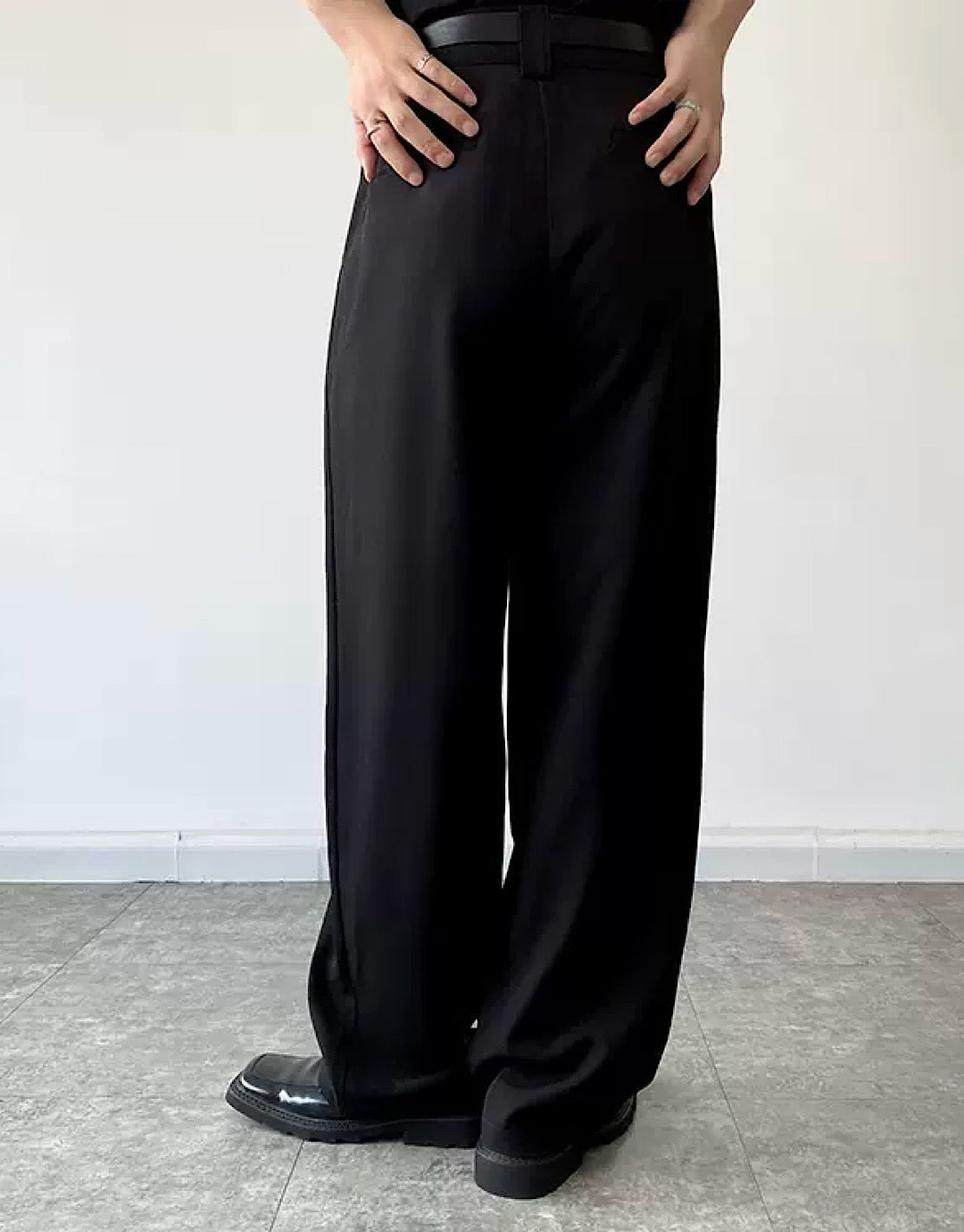 rope silhouette pants  US1964