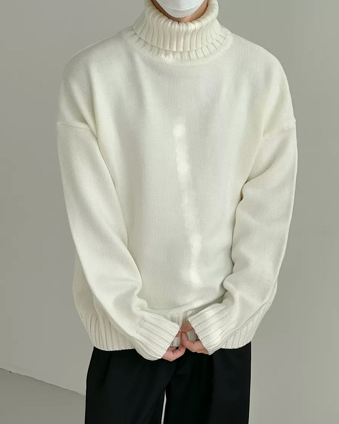 simple high neck sweater  US1730