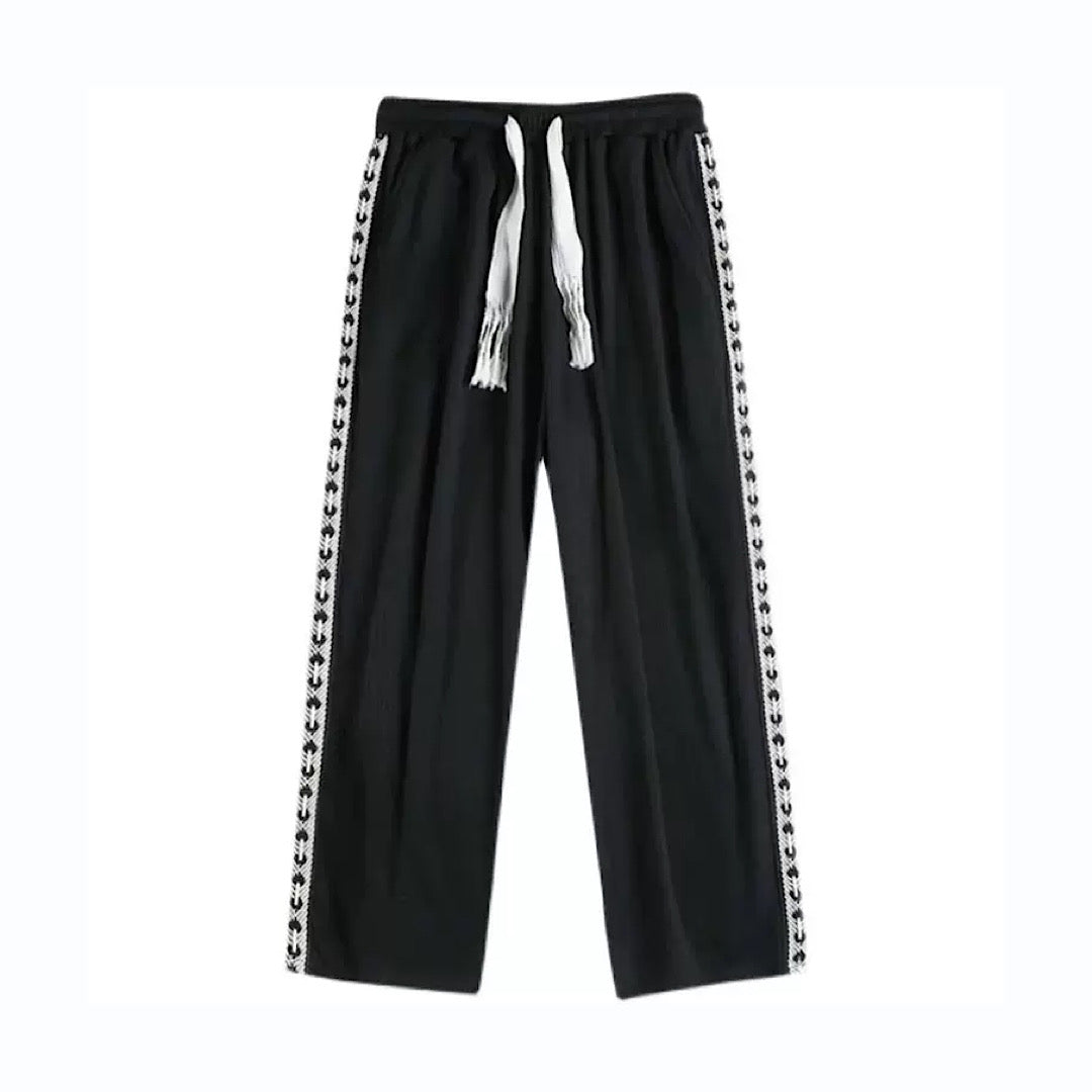 white double line pants  US1598