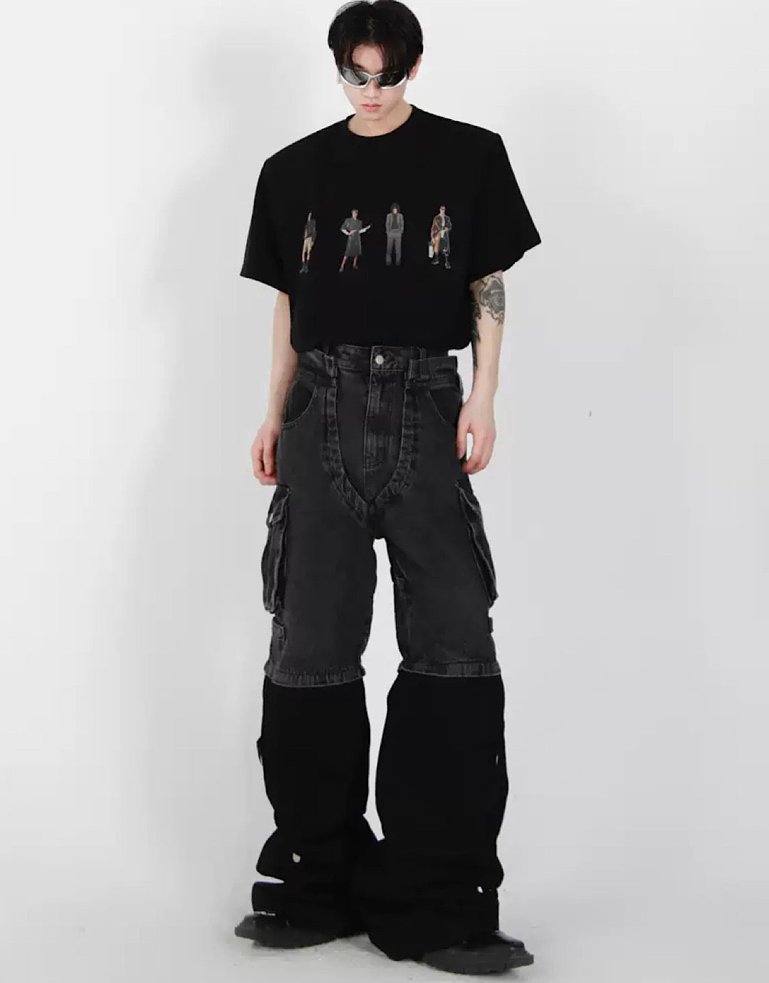 doublecolor cargo pants  US1832