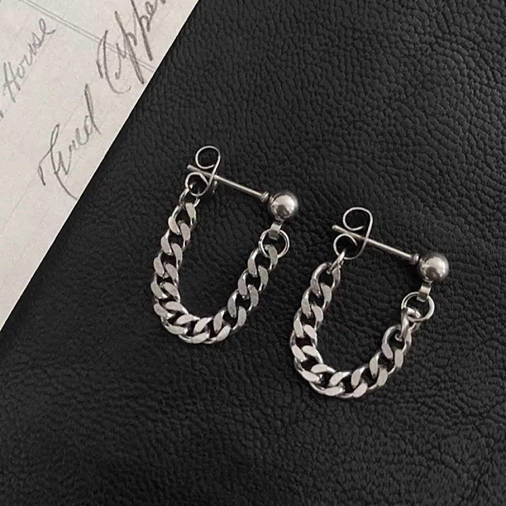 chain earrings  US1486