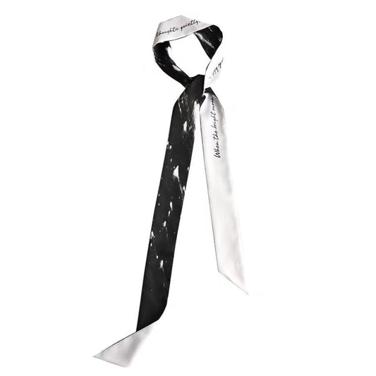 white paint scarf  US1682