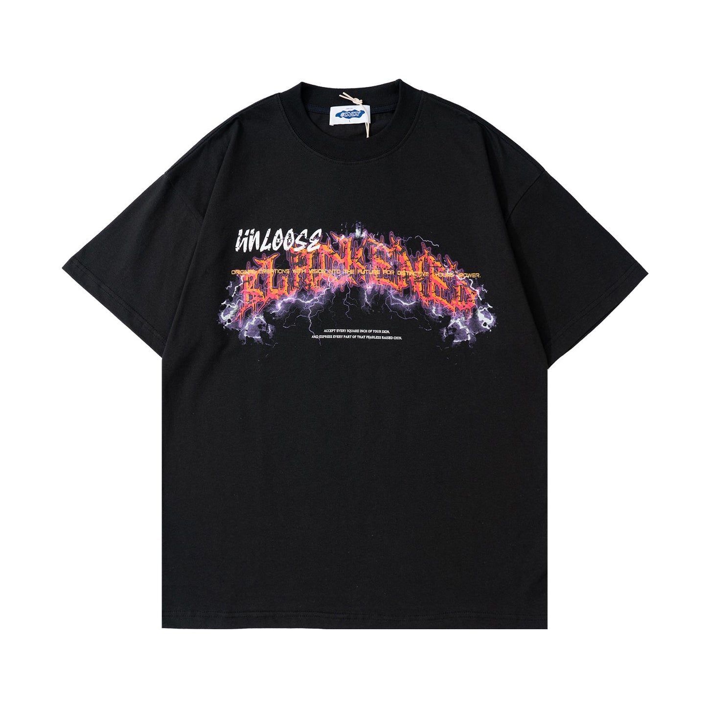 flame midnight T-shirt  US1825