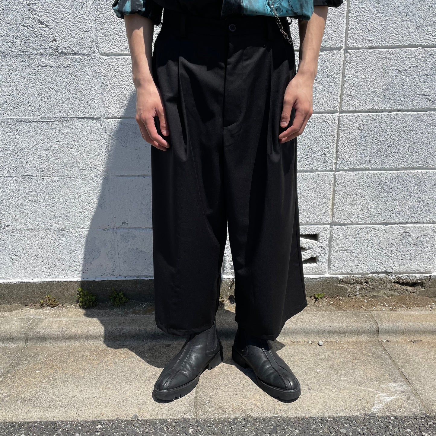 straight gaucho pants  US1602